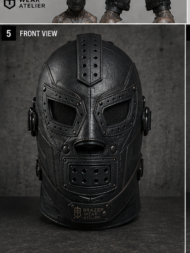 FEROX Mask, front view. Development render — pending final photography.